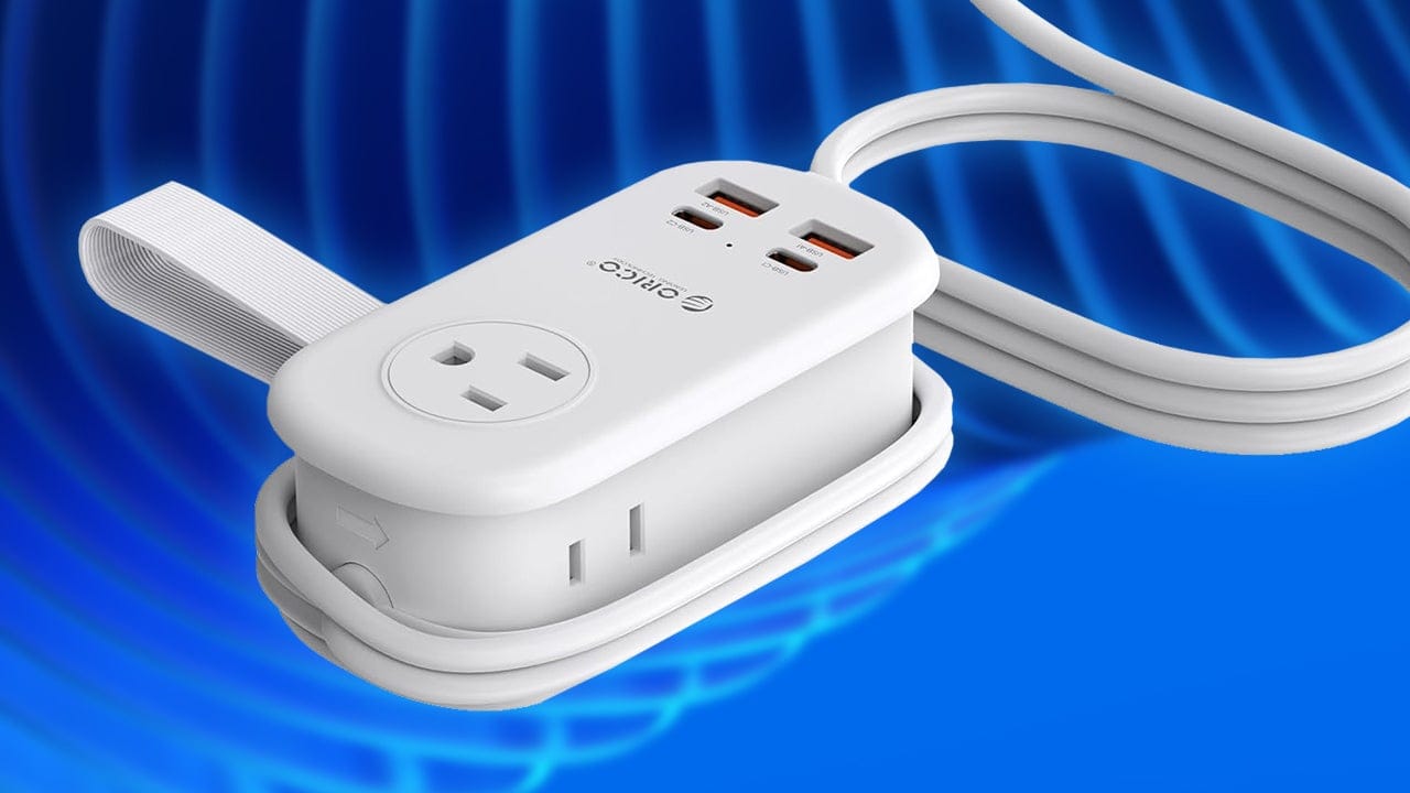 Orico Travel-Friendly Power Strip with AC Outlets and USB Ports for