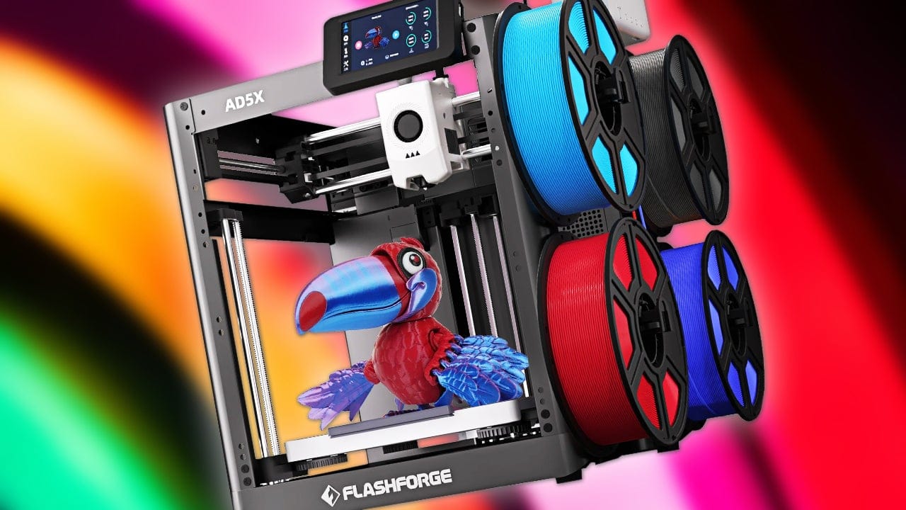 FlashForge AD5X: Affordable Multi Material 3D Printer Under $300