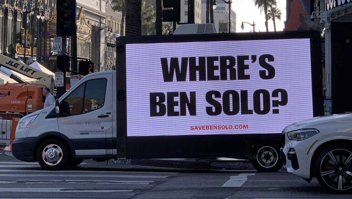 Ben Solo Fan Campaign Takes the Fight to The Mandalorian Premiere