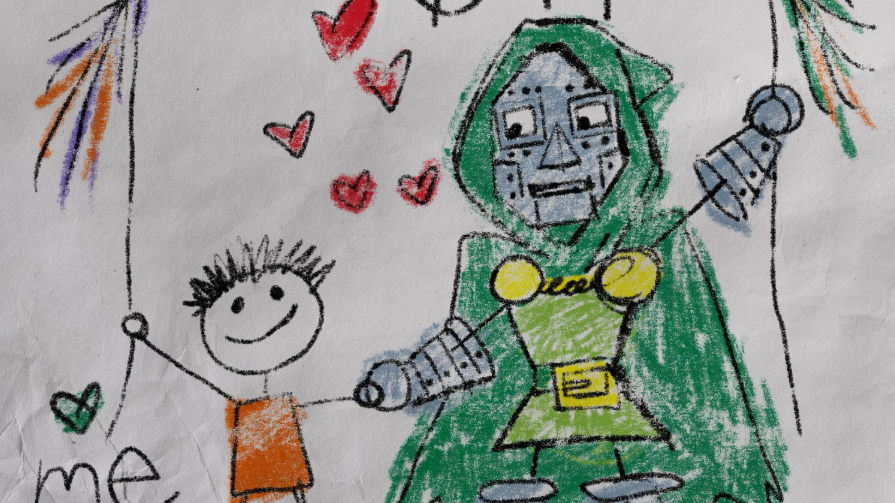 Robert Downey Jr. Shares Father's Day Artwork Featuring Doctor Doom