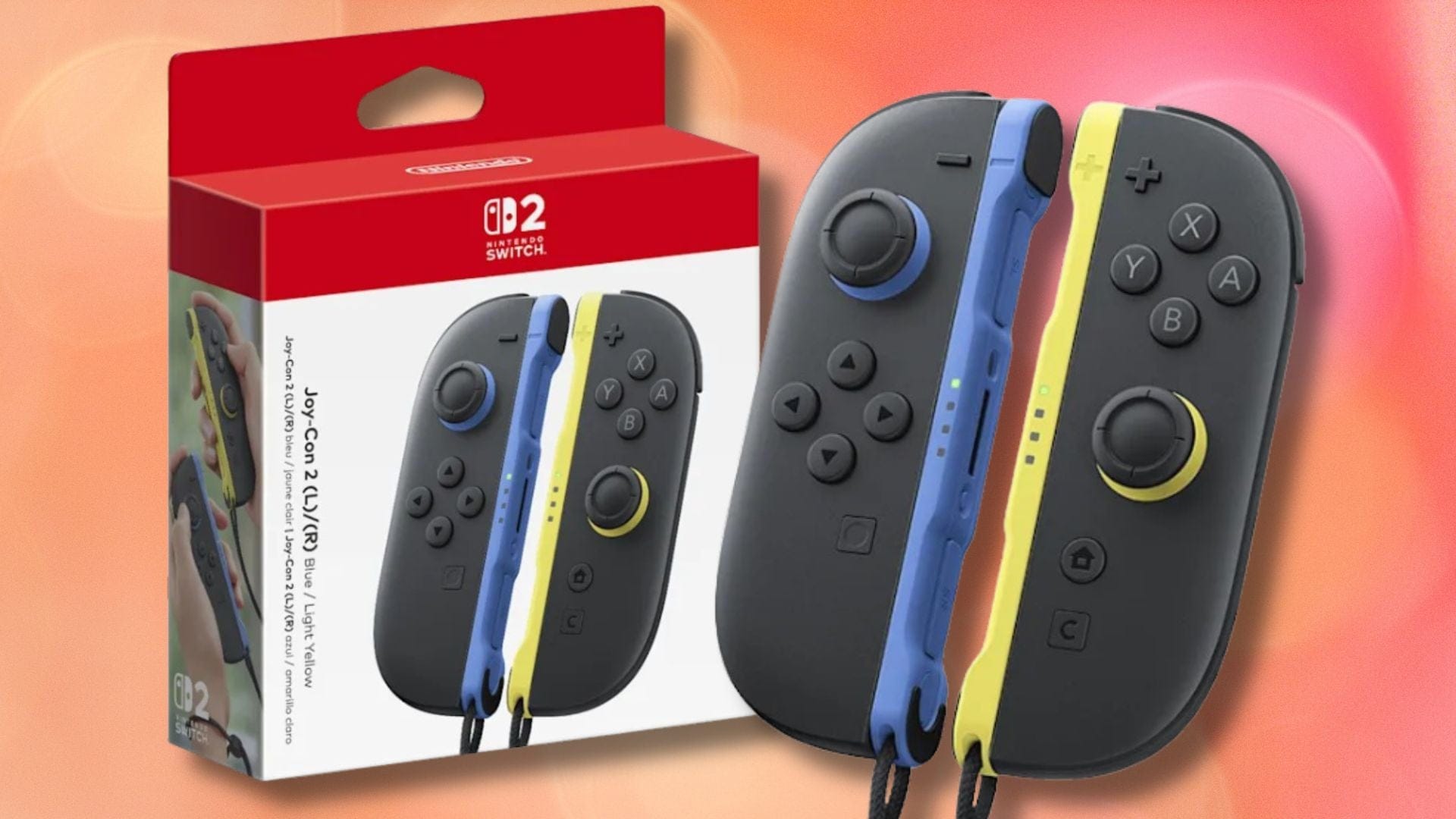 New Nintendo Switch 2 Blue and Light Yellow Joy-Con 2 Available for