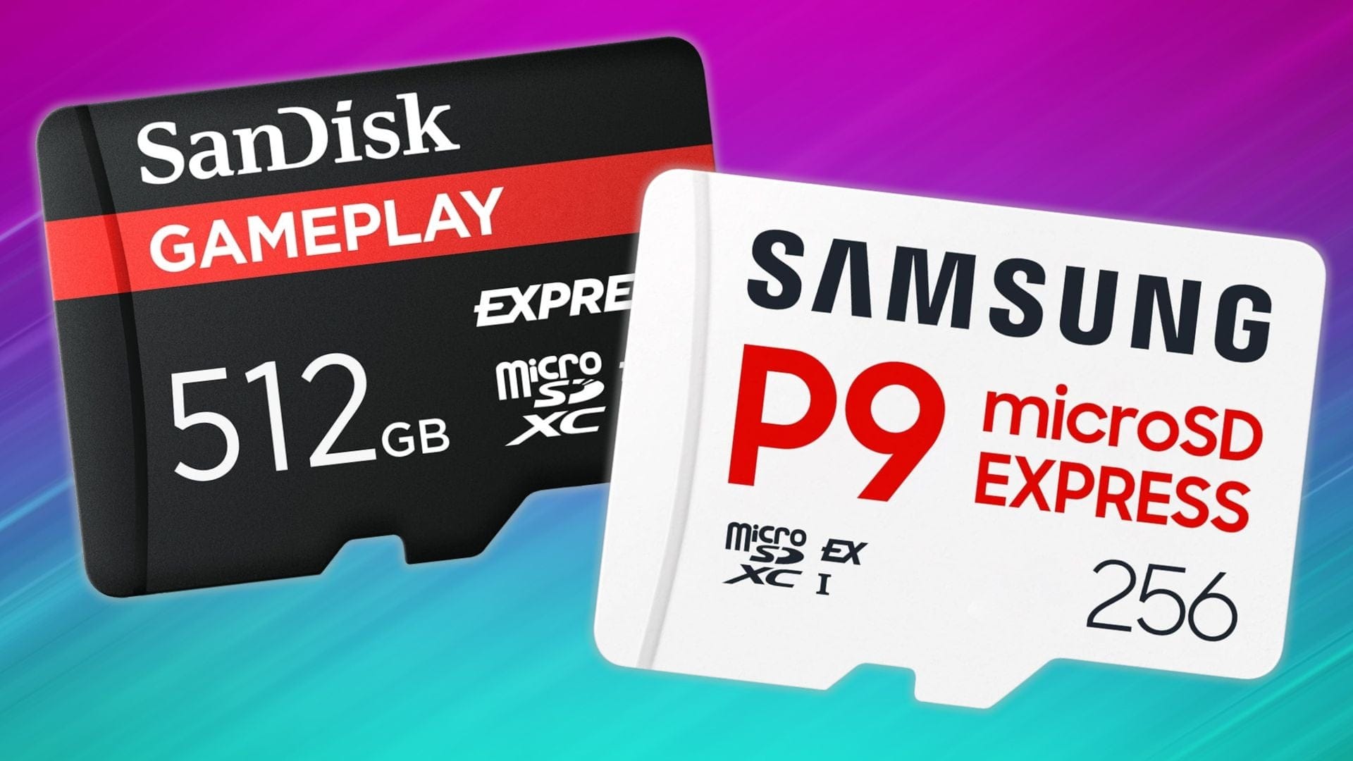 Discounts on 256GB Samsung and 512GB SanDisk SD Cards for Nintendo