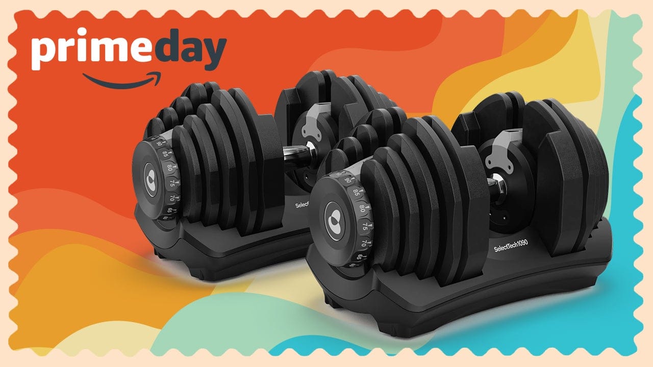 Save $100 on Bowflex SelectTech Adjustable Dumbbells for Amazon Prime