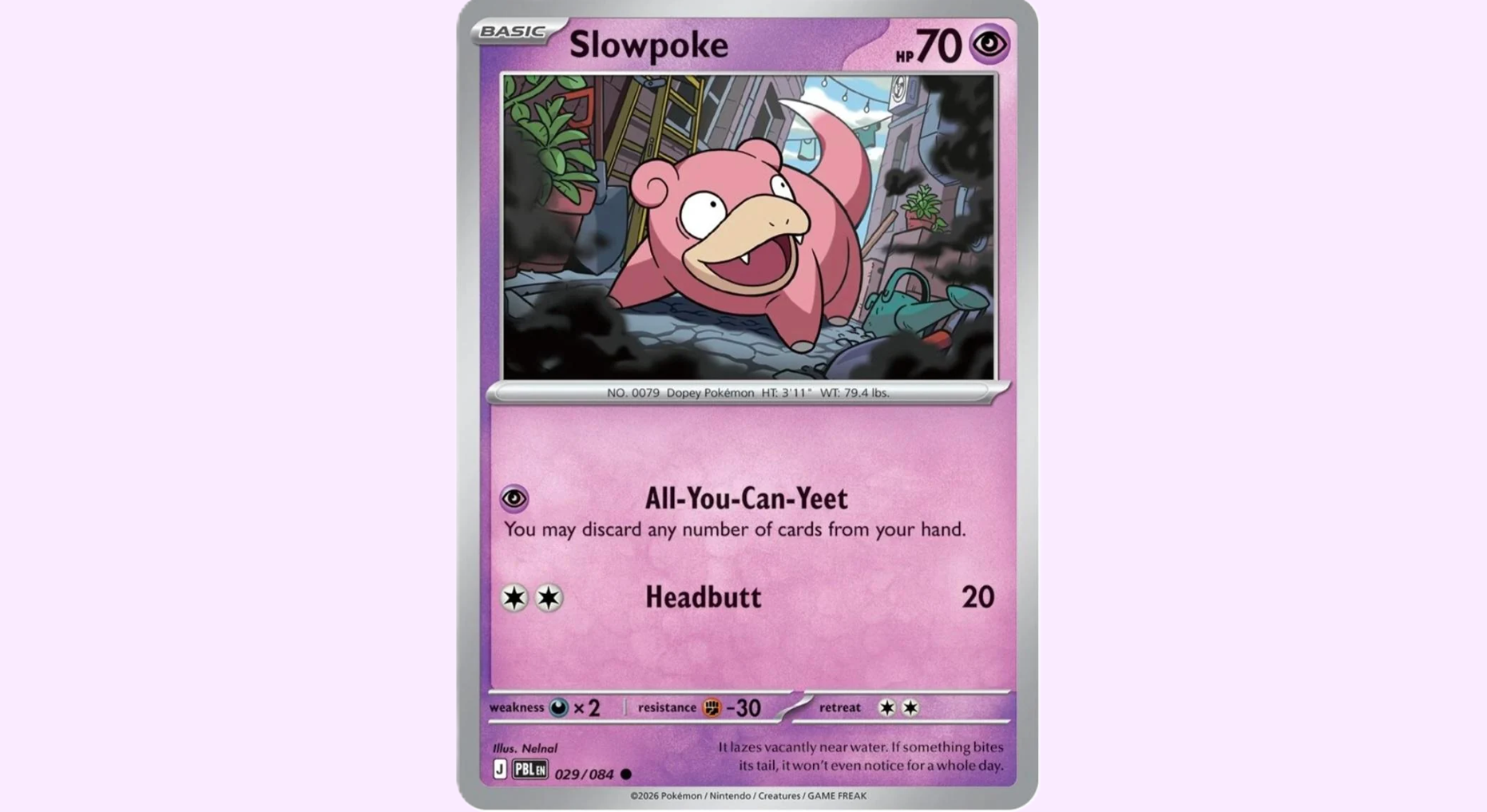 New Pokémon Trading Card Move 'All-You-Can-Yeet' for Slowpoke