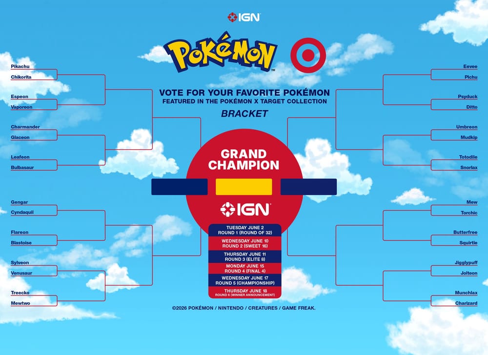 Vote for Your Favorite Pokémon in the Pokémon x Target Collection post image