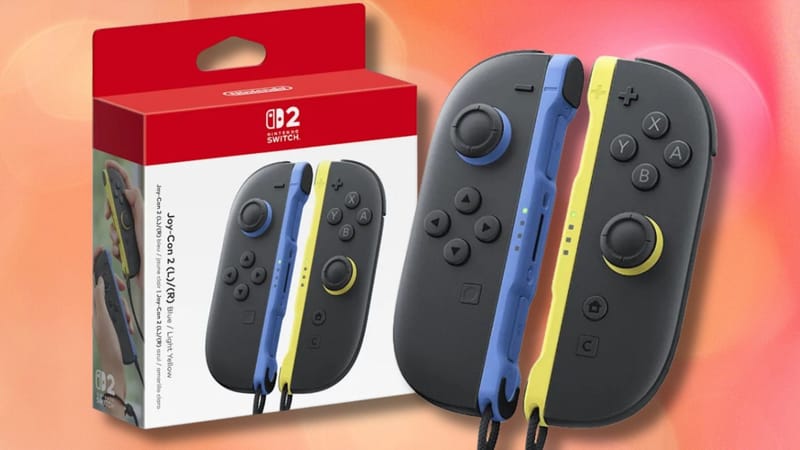 New Nintendo Switch 2 Blue and Light Yellow Joy-Con 2 Available for